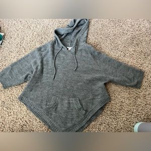 Grey hooded sweater